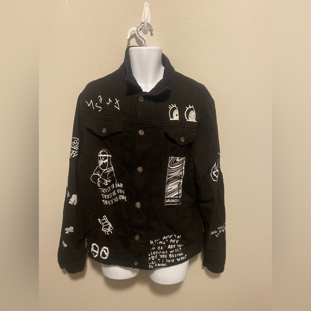 Black Jean Jacket Brooklyn Clothing Size XL